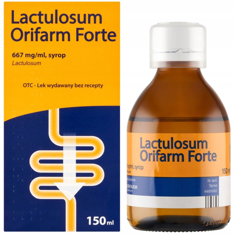 Lactulosum Orifarm Forte, 150 ml - Lek przeczyszczający na zaparcia