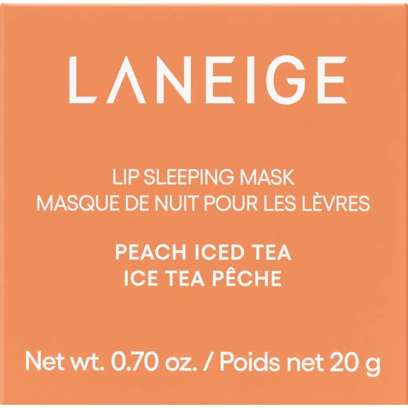 Laneige Lip Sleeping Mask Peach Ice Tea, 20 g - Z masłem shea, murumuru i olejem kokosowym