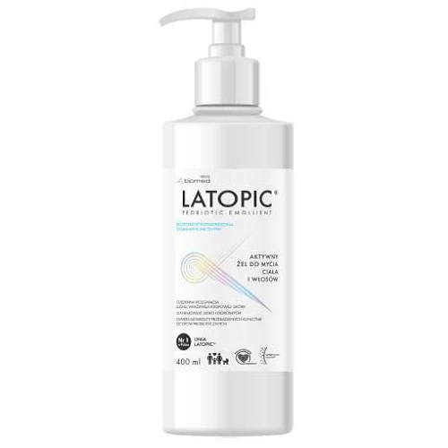 Latopic, żel do mycia ciała i włosów od 1 dnia życia, 400 ml - Do pielęgnacji skóry atopowej