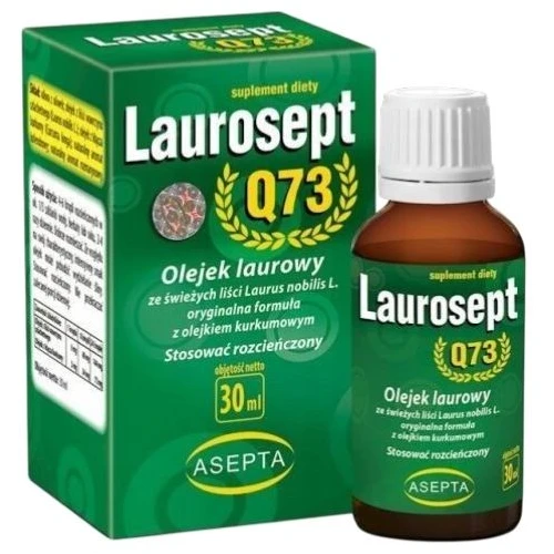 Laurosept Q73 Olejek laurowy, 30 ml - Olejek laurowy z olejkiem kurkumowym