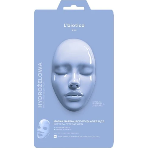 L'biotica Estetic Clinic OXY Treatment, Napinająco-wygładzająca dermo maska hydrożelowa, 1 sztuka - Rozjaśnia przebarwienia i stymuluje syntezę kolagenu
