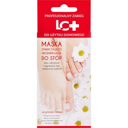 LC+ Maska zmiękczająco-regenerująca do stóp, skarpetki, 1 para - Odżywia, regeneruje i zmiękcza naskórek