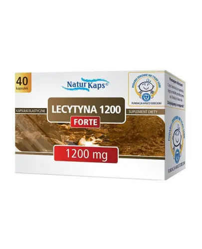 Lecytyna 1200 mg Forte Naturkaps, 40 kapsułek  - Suplement diety z lecytyną sojową