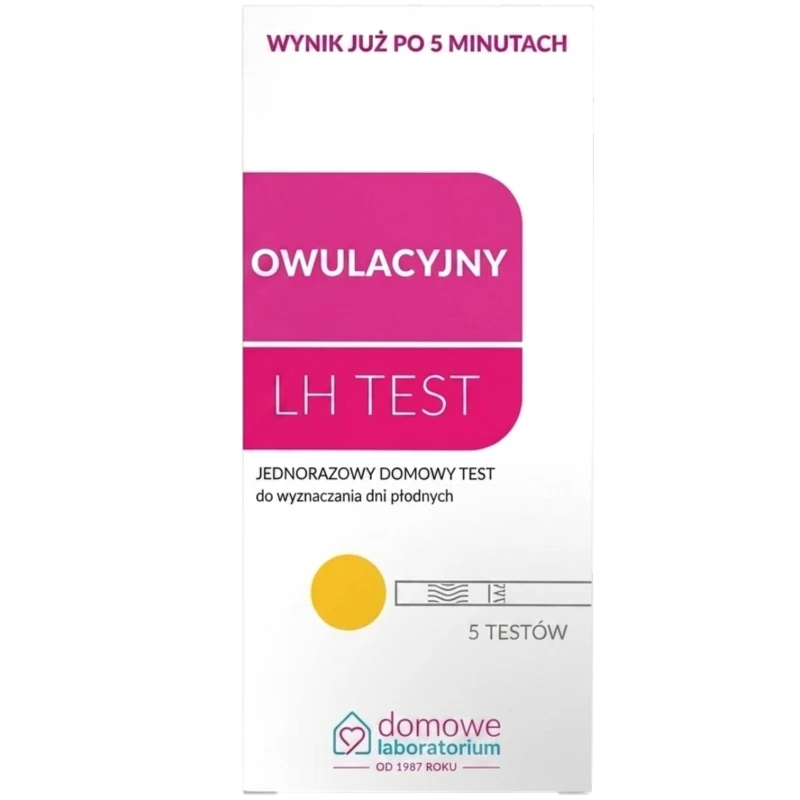Test owulacyjny paskowy LH, 5 sztuk - Precyzyjne wyznaczenie dni płodnych