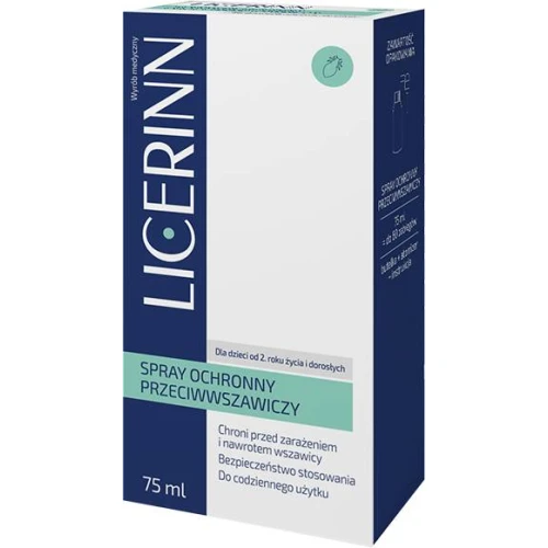 Licerinn Spray ochronny przeciwwszawiczy, 75 ml - Ochrona przed zarażeniem wszawicą