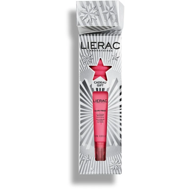 Lierac Glow Fresh Zestaw - The plumping lip gloss, 10 ml + zawieszka do torebki - Błyszczyk powiększający i intensywnie nawilżający usta