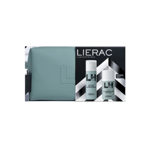 Lierac Homme Zestaw - Emulsja Anti-Aging, 50 ml + Dezodorant, 50 ml - Kompleksowa pielęgnacja 3w1