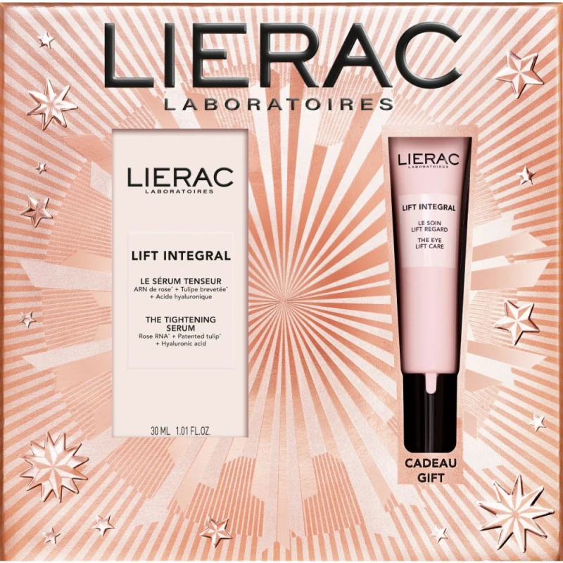Lierac Lift Integral Zestaw - serum ujędrniające, 30 ml + krem pod oczy, 15 ml - Wygładzenie zmarszczek i poprawa napięcia skóry