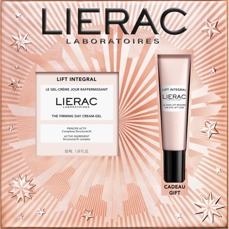 Lierac Lift Integral Zestaw - ujędrniający krem-żel na dzień, 50 ml + krem pod oczy, 15 ml - Pielęgnacja liftingująca i wygładzająca