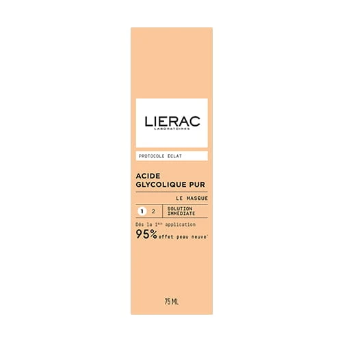 Lierac Protokół Aktywacji Blasku Maska peelingująca z kwasem glikolowym, 75 ml - Delikatnie złuszcza martwe komórki naskórka