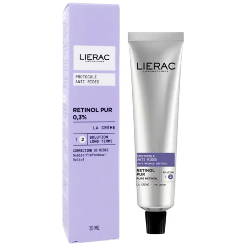 Lierac Protokół Redukcji Zmarszczek Krem z czystym retinolem 0,3%, 30 ml - Dla gładkiej i jędrnej skóry