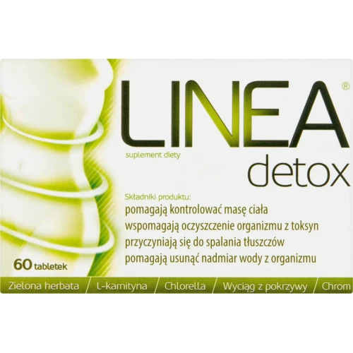 Linea Detox, 60 tabletek - Suplement diety na metabolizm i kontrolę masy ciała