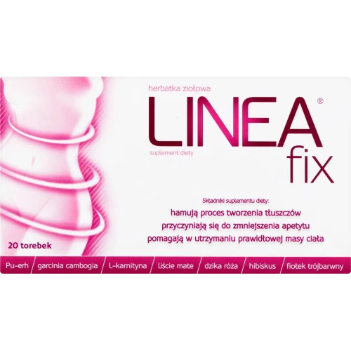 Linea Fix Herbatka ziołowa, 20 saszetek - Wsparcie metabolizmu i kontroli wagi