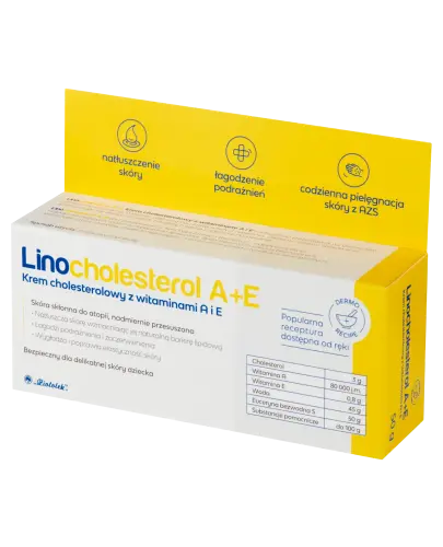Linocholesterol A+E Krem, 50 g - Do skóry skłonnej do atopii i nadmiernie przesuszonej