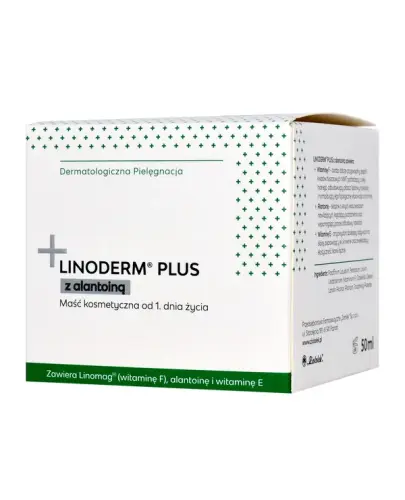 Linoderm Plus z alantoiną maść, 50 ml - Do skóry suchej, skłonnej do podrażnień i odleżyn
