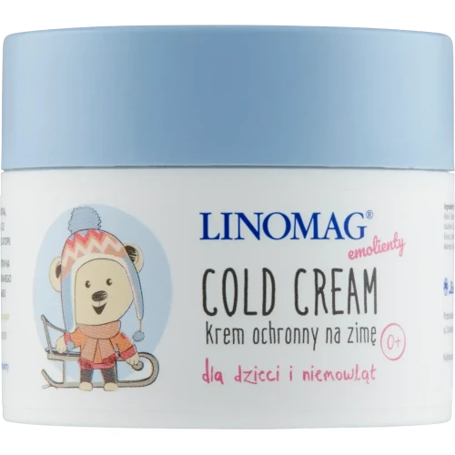 Linomag Cold Cream Krem ochronny na zimę dla dzieci i niemowląt, 50 ml - Zabezpiecza skórę przed działaniem zimna, wiatru i mrozu
