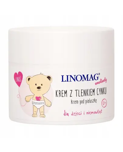 Linomag z tlenkiem cynku, krem pod pieluszkę, 50 ml -  Dla dzieci i niemowląt od 1 dnia życia