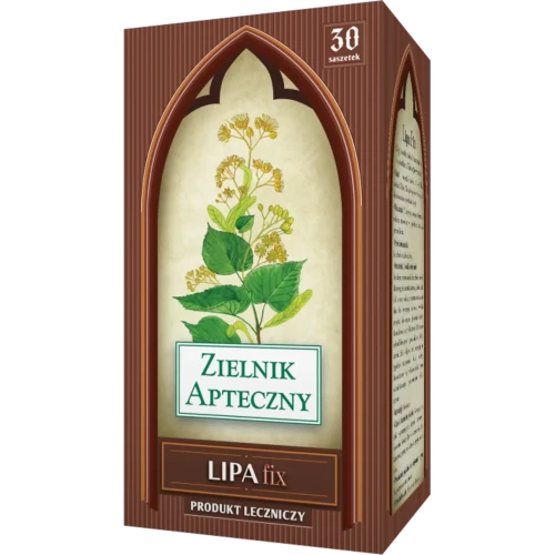 Zielnik Apteczny Lipa fix, 30 saszetek - Zioła do stosowania w celu łagodzenia objawów przeziębienia