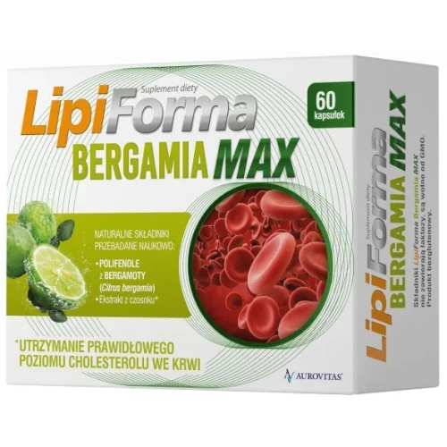 LipiForma Bergamia Max, 60 kapsułek - Kompleks ekstraktów roślinnych