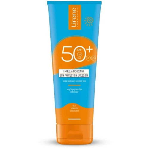 Lirene Sun Emulsja ochronna SPF 50+, 120 ml - Intensywna ochrona i regeneracja skóry