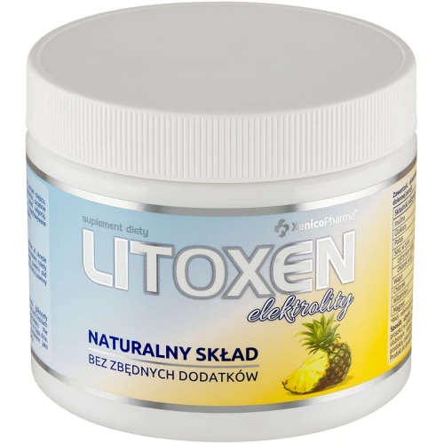 Litoxen Elektrolity o smaku ananasowym, 30 porcji - Naturalny skład