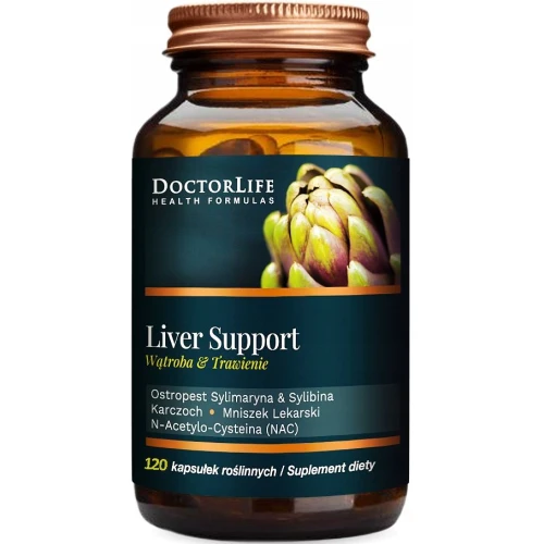 Doctor Life Liver Support, 120 kapsułek - Naturalne wsparcie wątroby i detoksykacji