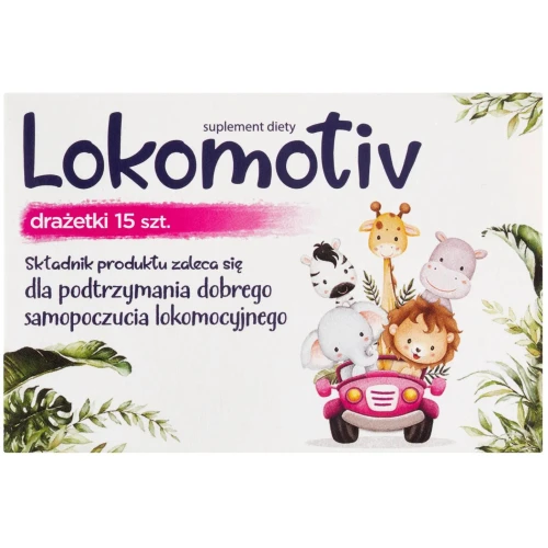 Lokomotiv, 15 drażetek - Z wyciągiem z kłącza imbiru 