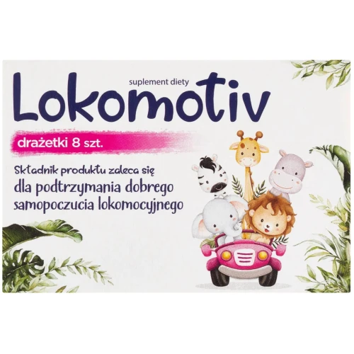 Lokomotiv, 8 drażetek - Z wyciągiem z kłącza imbiru