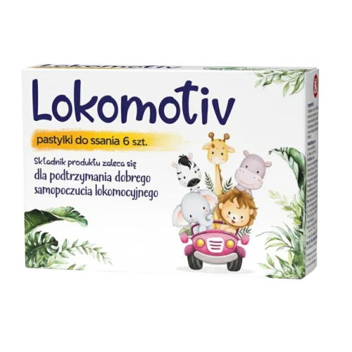 Lokomotiv pastylki do ssania, 6 sztuk - Z wyciągiem z kłącza imbiru