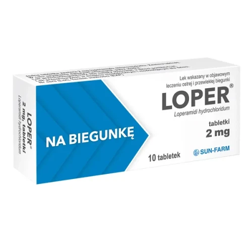 Loper 2 mg, 10 tabletek - Lek przeciwbiegunkowy