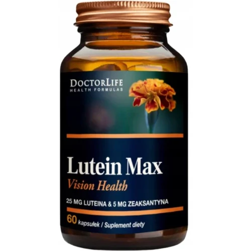 Doctor Life Lutein Max, 60 kapsułek - Wysoka dawka luteiny i zeaksantyny – wsparcie wzroku