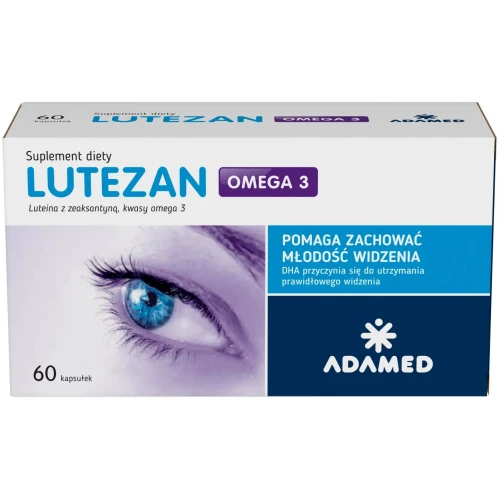 Lutezan Omega 3, 60 kapsułek - Wsparcie prawidłowego widzenia