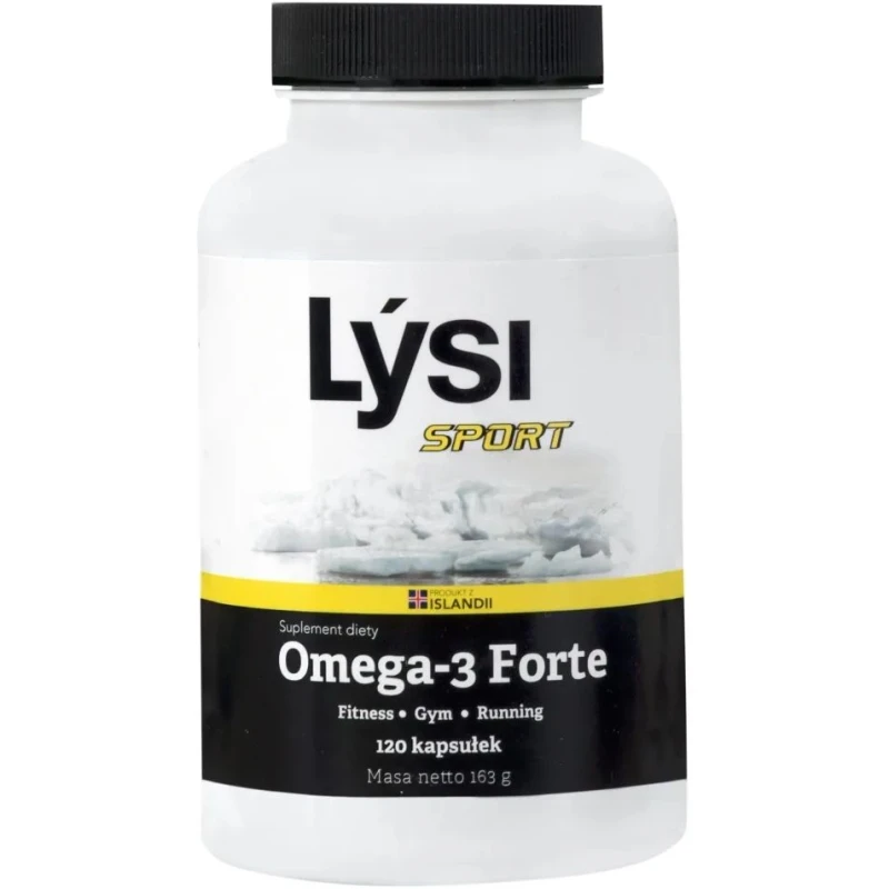 Lýsi Sport Omega 3 Forte 1000 mg, 120 kapsułek - Wysoka zawartość EPA i DHA 