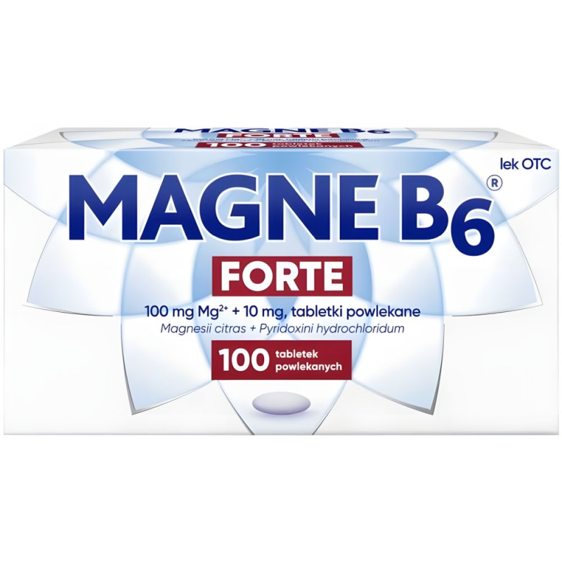 Magne B6 Forte, 100 tabletek powlekanych - Na niedobory magnezu i (lub) witaminy B6