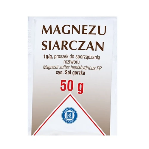 Magnezu Siarczan 1g/g Proszek do sporządzania roztworu doustnego, 50 g - Środek przeczyszczający
