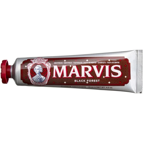 Marvis Black Forest Pasta do zębów o smaku chłodnej mięty i leśnych owoców, 75 ml - Wybielanie, świeży oddech, ochrona przed próchnicą