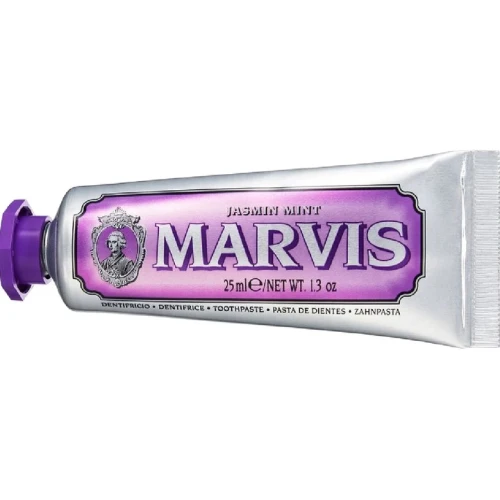Marvis Jasmin Mint Pasta do zębów o smaku jaśminowo-miętowym, 25 ml - Odświeża oddech, chroni przed próchnicą