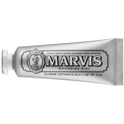 Marvis Whitening Mint Wybielająca pasta do zebów o smaku chłodnej mięty, 25 ml - Wybielanie, świeży oddech, ochrona przed próchnicą