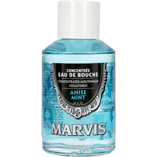 Marvis Anise Mint Płyn do płukania jamy ustnej o smaku mięty i anyżu, 120 ml - Działa antybakteryjnie i nie zawiera alkoholu