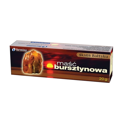 Farmina, Maść Bursztynowa, 20 g - Do masażu mięśni i okolic zesztywniałych stawów