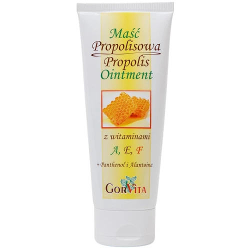 Gorvita Maść Propolisowa 10% z witaminami A,E,F, 50 ml - Do pielęgnacji podrażnionej i uszkodzonej skóry