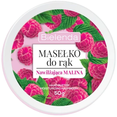 Bielenda Masełko do rąk Nawilżająca Malina, 50 ml - Do suchych i szorstkich dłoni