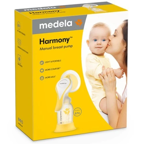 Medela Harmony Flex dwufazowy laktator ręczny, 1 sztuka - Do dyskretnego odciągania pokarmu 