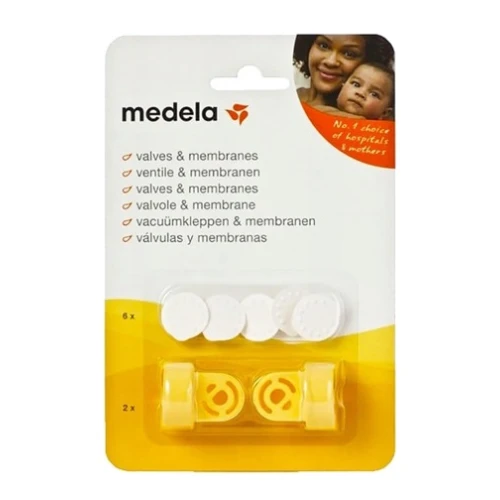Medela Komplet do laktatora - 2 zaworki i 6 membranek - Zestaw części zapasowych do laktatorów