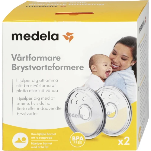 Medela Osłonki formujące brodawki sutkowe, 2 sztuki - Kapturki silikonowe do płaskich lub wklęsłych brodawek