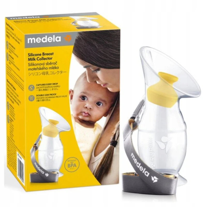 Medela Silikonowy Kolektor Mleka Kobiecego, 1 sztuka - Pomaga zebrać i zachować mleko matki na później