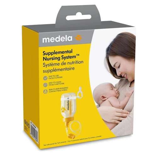 Medela SNS System wspomagający karmienie, 1 sztuka - Zapewnia suplementację mleka bez użycia butelek i smoczków