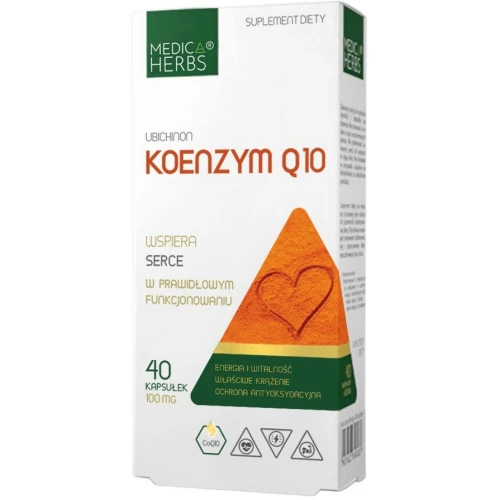 Medica Herbs Koenzym Q10, 60 kapsułek - Wsparcie serca, energii i ochrony komórek
