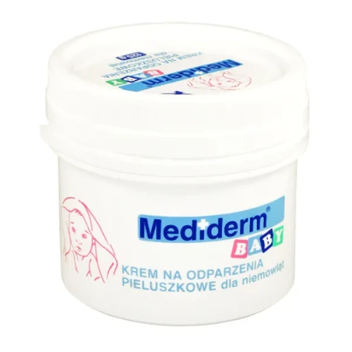 Mediderm Baby Krem na odparzenia pieluszkowe dla niemowląt, 125 g - Chroni przed wilgocią, zaczerwienieniem i otarciami