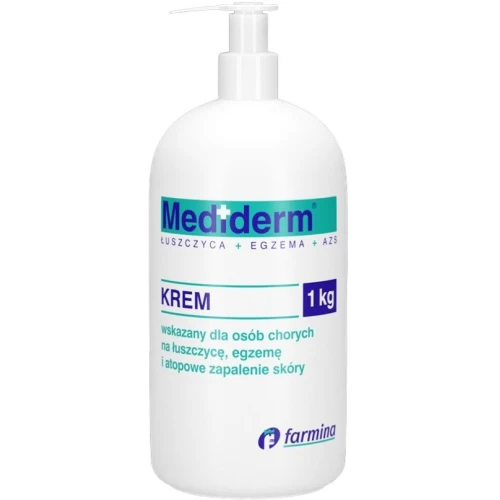 Mediderm Krem, 1 kg - Do pielęgnacji chorobowo zmienionej skóry w przebiegu łuszczycy, egzemy i atopowego zapalenia skóry